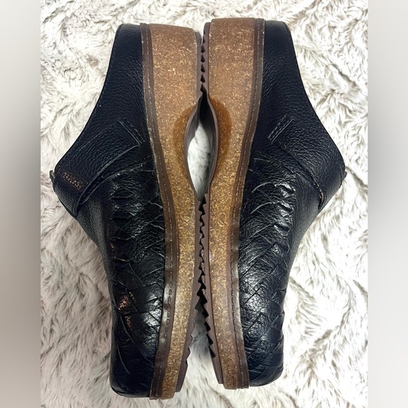 Brioso Jordyn Black Leather Braided Clogs Mules Women's Size 6.5 NWOT - Picture 3 of 7
